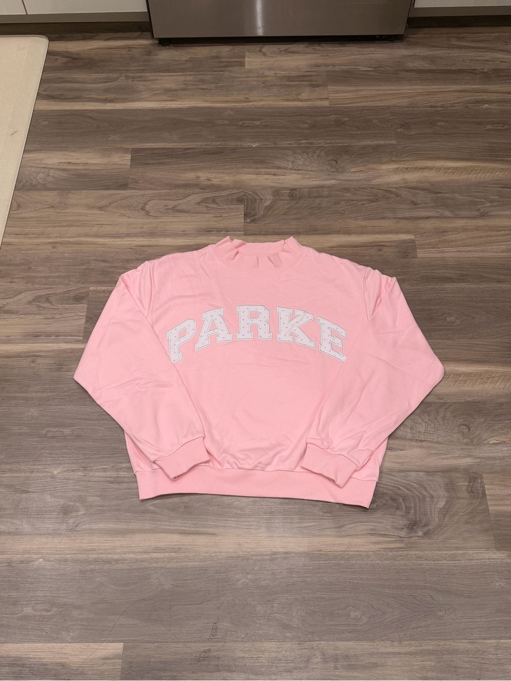 Parke Varsity Mock neck Birthday cake Size S/M